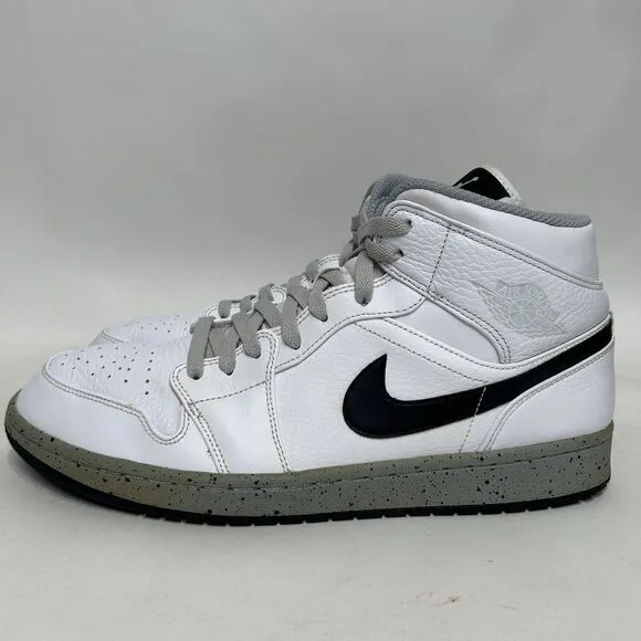 Nike Shoes Air Jordan 1 Mid Retro “White Cement” 2024