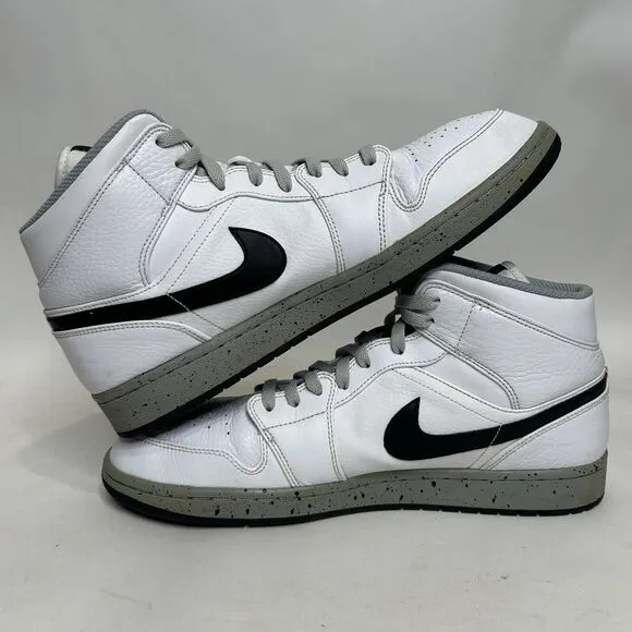 Nike Shoes Air Jordan 1 Mid Retro “White Cement” 2024