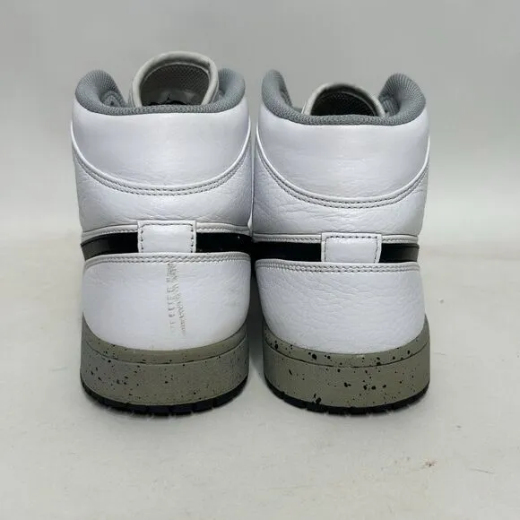 Nike Shoes Air Jordan 1 Mid Retro “White Cement” 2024