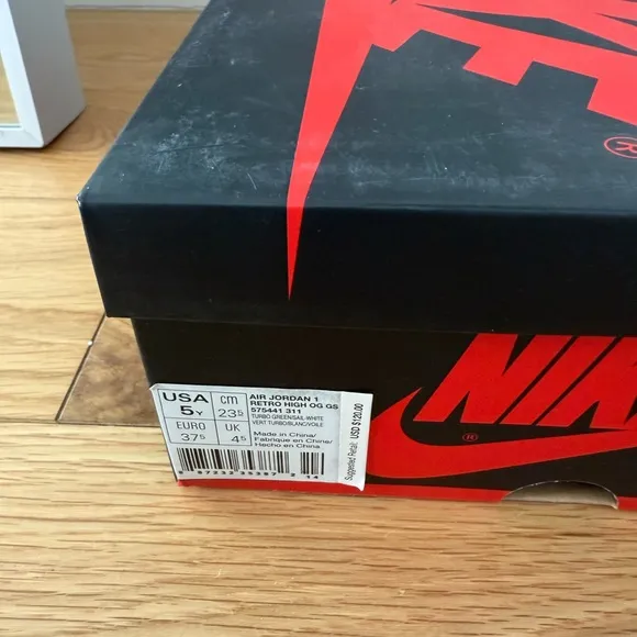 Nike Shoes Air Jordan 1 Retro High OG GS “Turbo Green” 5 kids / women’s 7