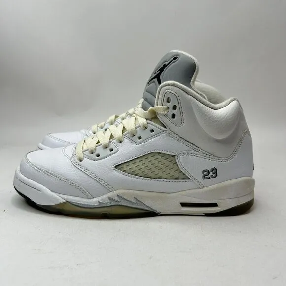 Nike Shoes Air Jordan 5 Retro BG “White Metallic” 2023