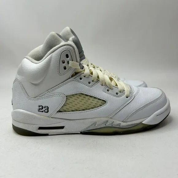 Nike Shoes Air Jordan 5 Retro BG “White Metallic” 2023