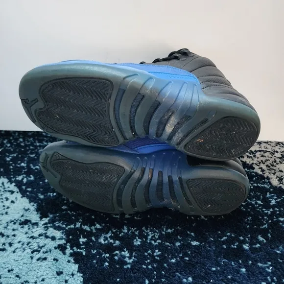 Nike Shoes Youth 5.5 Womens 7 Air Jordan 12 Retro Black Game Royal 153265-014