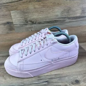 Nike Size 8.5 Women's Blazer Low Platform Sneaker Shoes Pink: DJ0292-600