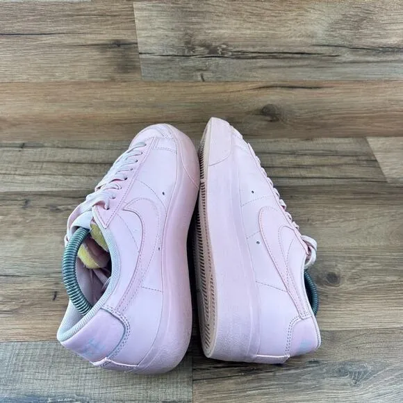 Nike Size 8.5 Women's Blazer Low Platform Sneaker Shoes Pink: DJ0292-600