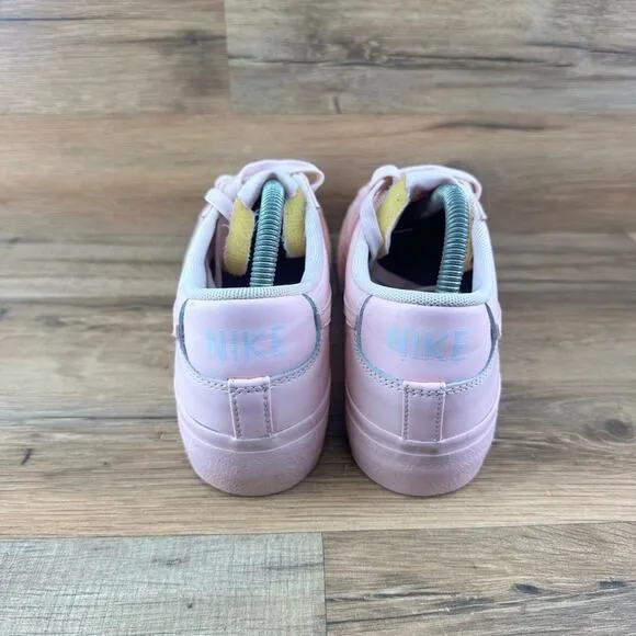 Nike Size 8.5 Women's Blazer Low Platform Sneaker Shoes Pink: DJ0292-600