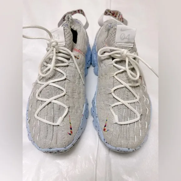 Nike Space Hippie 04 Shoes &quot;Rainbow&quot; Sneakers White Multi⭐️