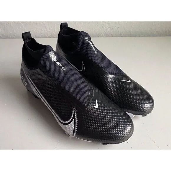 Nike Vapor Edge Pro 360 Football Cleats Black White CV6348-001 Men’s Sz 13 Wide