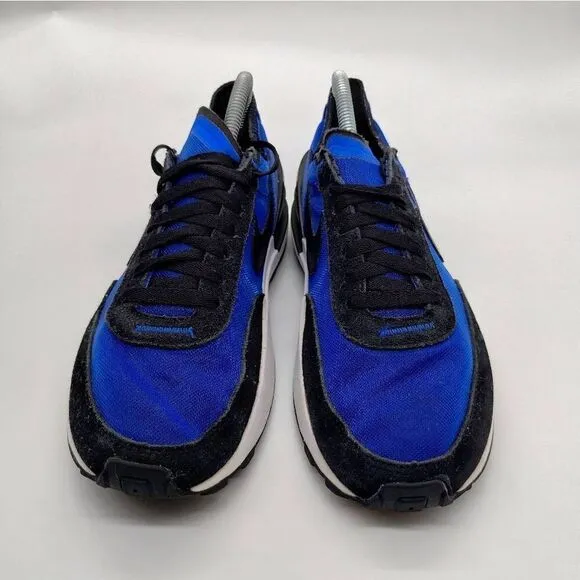 Nike Waffle One Running Sneakers Mens Size 8 Blue‎ Black White Retro Shoes