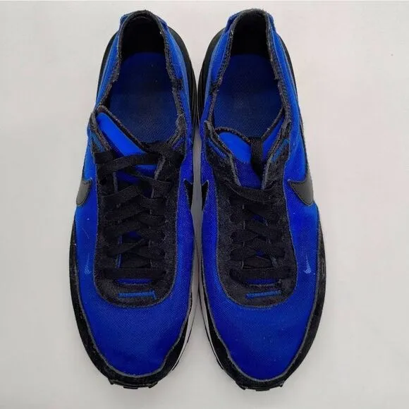 Nike Waffle One Running Sneakers Mens Size 8 Blue‎ Black White Retro Shoes