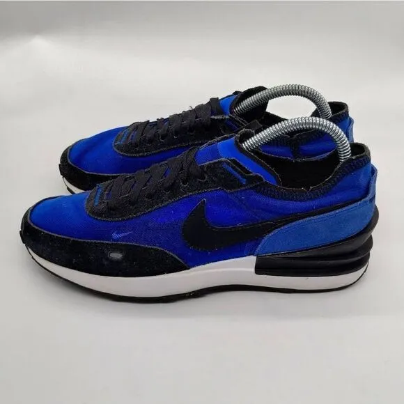 Nike Waffle One Running Sneakers Mens Size 8 Blue‎ Black White Retro Shoes