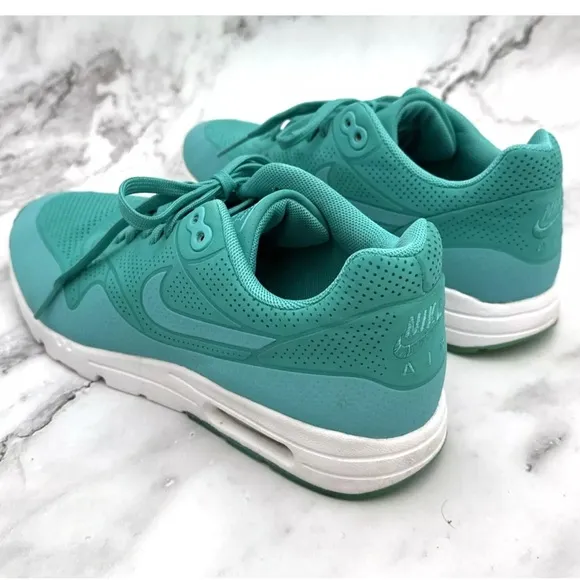Nike Womens Air Max 1 Ultra Moire 704995-401 Teal Green Running Shoes Sneakers