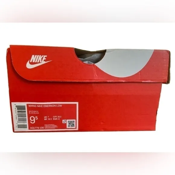 Nike Women's Ebernon low Shoes white NEW Size 9.5