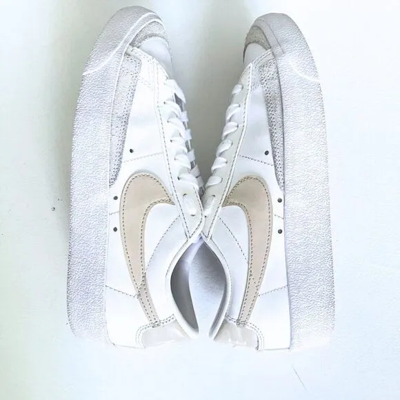 Nike Women's White Blazer Low Platform Shoes Size 5.5
