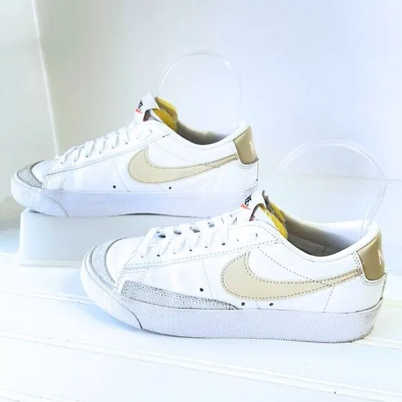 Nike Women's White Blazer Low Platform Shoes Size 5.5