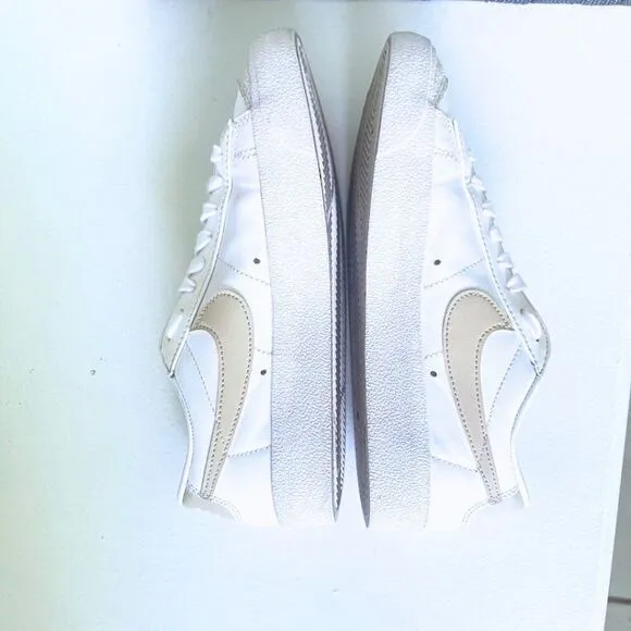 Nike Women's White Blazer Low Platform Shoes Size 5.5