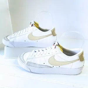 Nike Women's White Blazer Low Platform Shoes Size 5.5