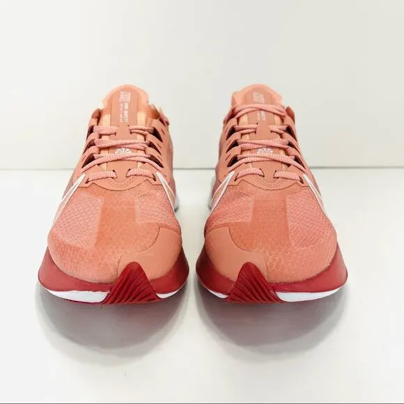 NIKE ZOOM GRAVITY ORANG AND WHITE RUNNING SHOES ATHLEISURE SNEAKERS