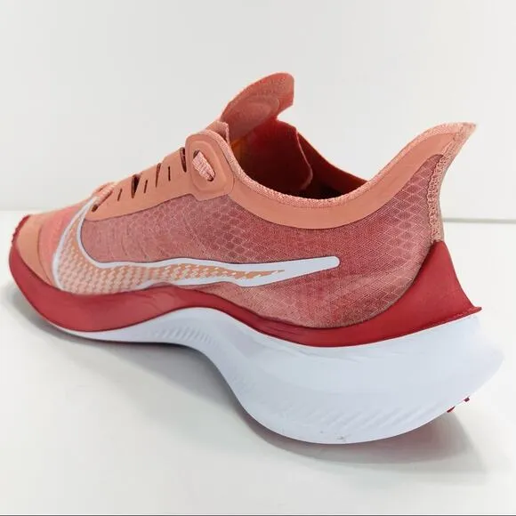NIKE ZOOM GRAVITY ORANG AND WHITE RUNNING SHOES ATHLEISURE SNEAKERS