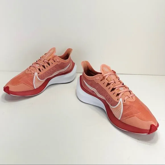 NIKE ZOOM GRAVITY ORANG AND WHITE RUNNING SHOES ATHLEISURE SNEAKERS