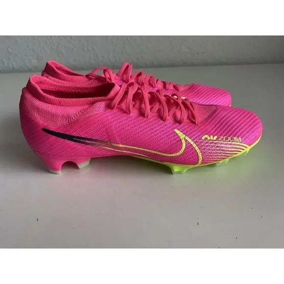 Nike Zoom Mercurial Vapor 15 Pro FG Soccer Cleats Pink DJ5603-605 Men’s Size 13
