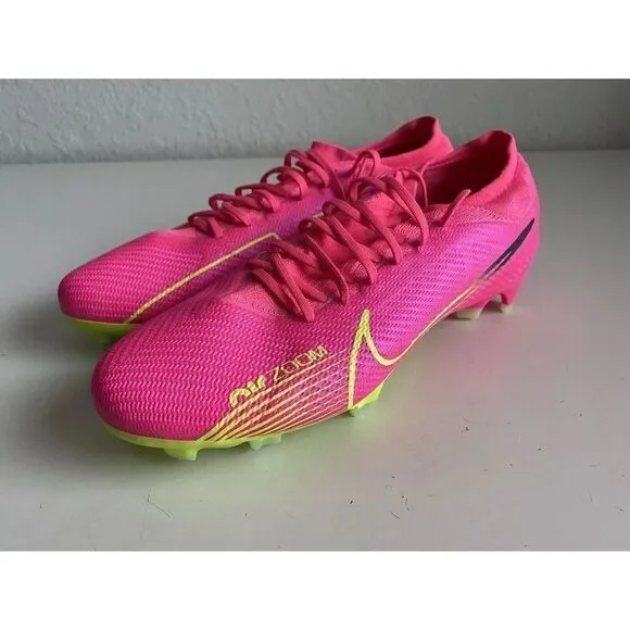 Nike Zoom Mercurial Vapor 15 Pro FG Soccer Cleats Pink DJ5603-605 Men’s Size 13