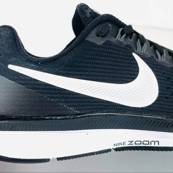 NIKE ZOOM PEGASUS 34 BLACK AND WHITE RUNNING SHOES / ATHLEISURE SNEAKERS