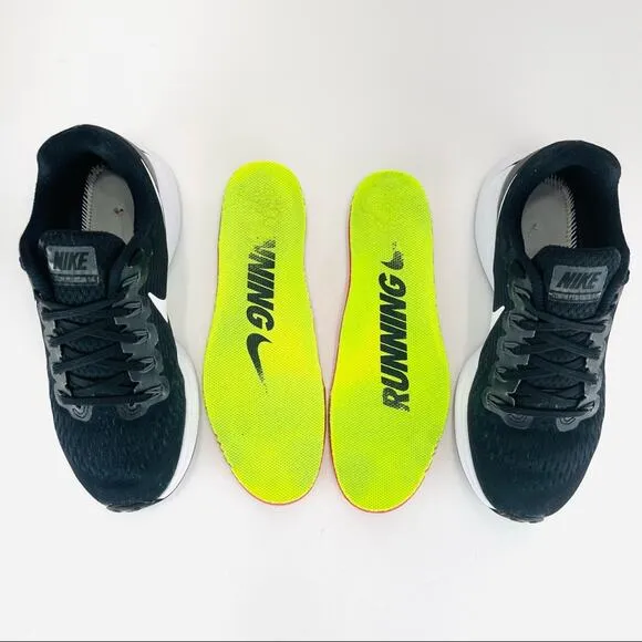 NIKE ZOOM PEGASUS 34 BLACK AND WHITE RUNNING SHOES / ATHLEISURE SNEAKERS