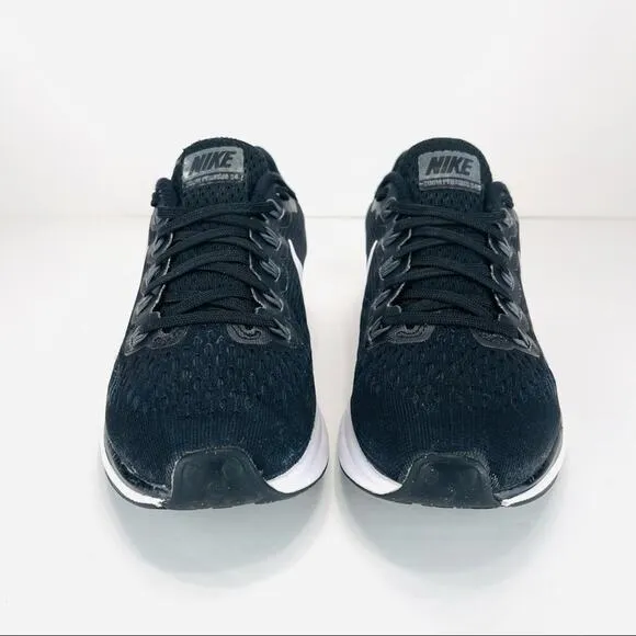 NIKE ZOOM PEGASUS 34 BLACK AND WHITE RUNNING SHOES / ATHLEISURE SNEAKERS