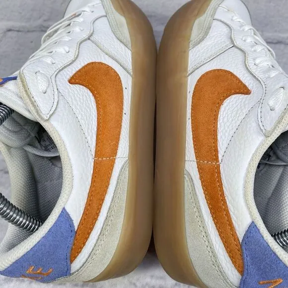 Nike‎ Zoom Womens Size 9 Pogo Plus Premium SB White Mandarin Gum FB2812-100