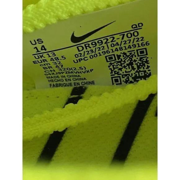 Nike ZoomX  Dragonfly Volt Mint Spikes Racing Shoes DR9922-700 Men’s Sz 14