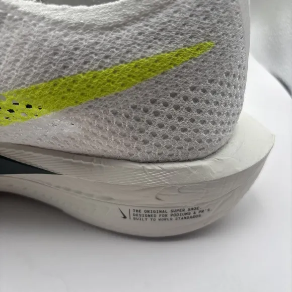 Nike ZoomX Vaporfly Next% 3 Wake Up Running Shoes Mens Size 15 White/Green