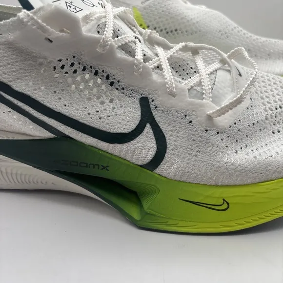 Nike ZoomX Vaporfly Next% 3 Wake Up Running Shoes Mens Size 15 White/Green