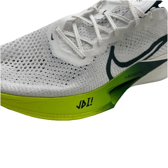 Nike ZoomX Vaporfly Next% 3 Wake Up Running Shoes Mens Size 15 White/Green