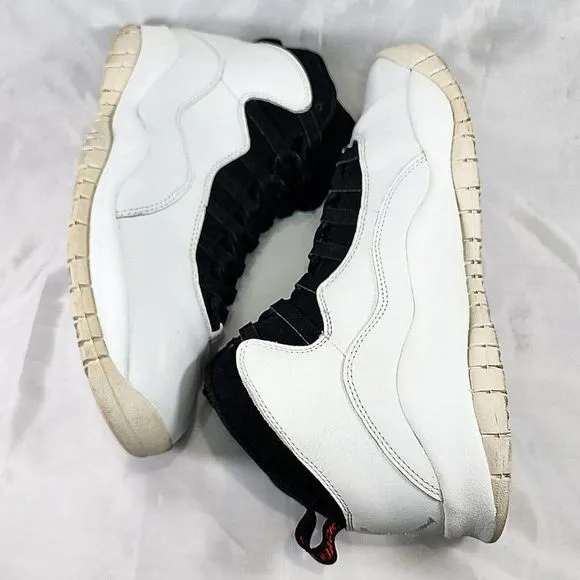Nike Air Jordan 10 Retro Im Back Shoes 310805-104 White Classic‎ Men's Size 13