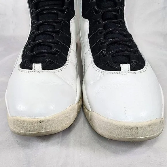 Nike Air Jordan 10 Retro Im Back Shoes 310805-104 White Classic‎ Men's Size 13