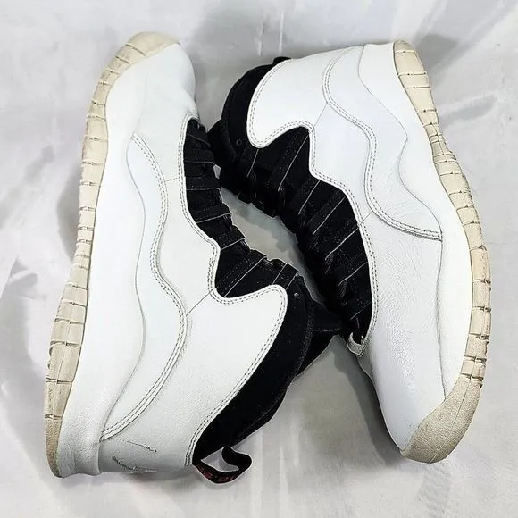 Nike Air Jordan 10 Retro Im Back Shoes 310805-104 White Classic‎ Men's Size 13