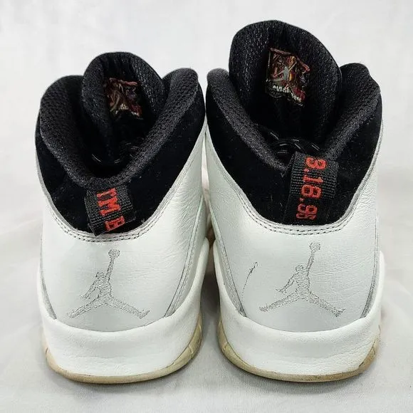 Nike Air Jordan 10 Retro Im Back Shoes 310805-104 White Classic‎ Men's Size 13