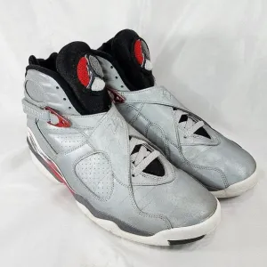 Nike Air Jordan 8 Retro‎ Reflections Of Champion Shoes Silver CL4073-001 Sz 10.5