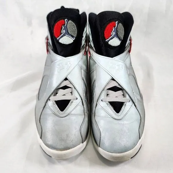 Nike Air Jordan 8 Retro‎ Reflections Of Champion Shoes Silver CL4073-001 Sz 10.5