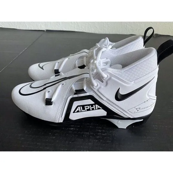 Nike Alpha Menace Pro 3 Panda White Football Cleats CT6649-100 Men’s Size 11.5