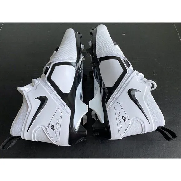 Nike Alpha Menace Pro 3 Panda White Football Cleats CT6649-100 Men’s Size 11.5