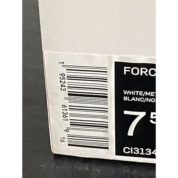 Nike Force Zoom Trout 7 Pro Mid White Metallic Gold Men’s Baseball Cleat Sz 7.5