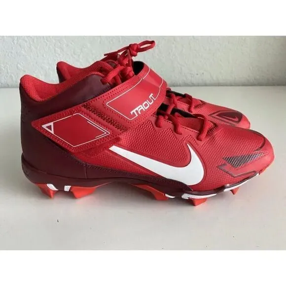 Nike Force trout 8 Keystone Baseball Cleats Men's Size 13 CZ5911-616 Red White