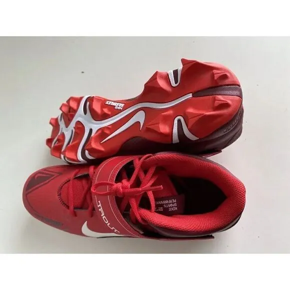 Nike Force trout 8 Keystone Baseball Cleats Men's Size 13 CZ5911-616 Red White
