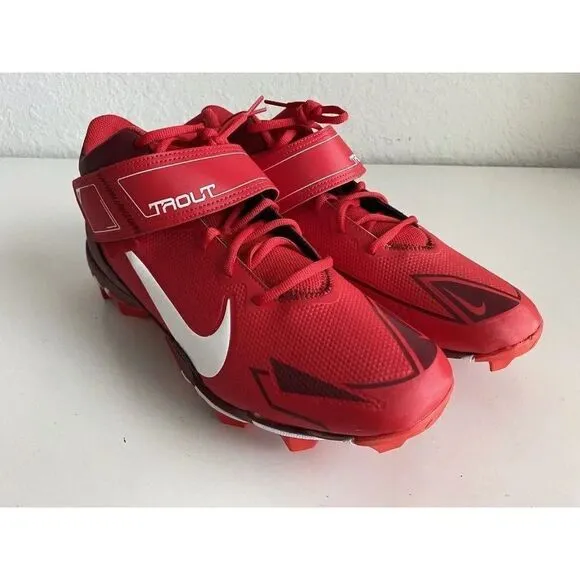Nike Force trout 8 Keystone Baseball Cleats Men's Size 13 CZ5911-616 Red White