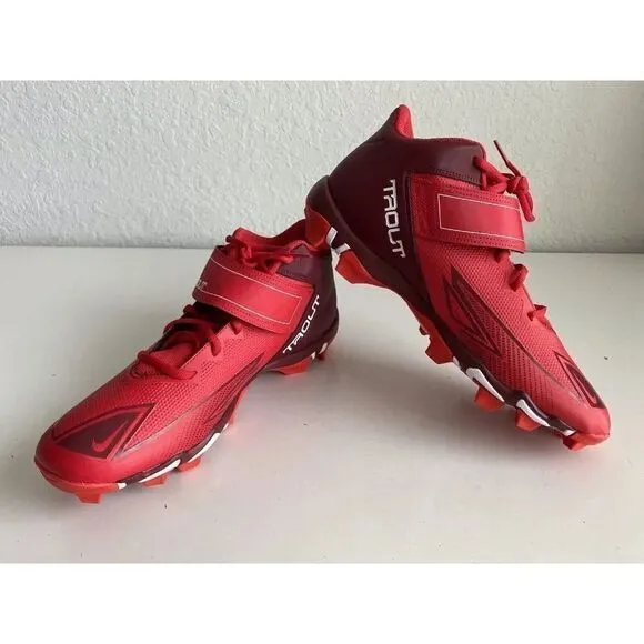 Nike Force trout 8 Keystone Baseball Cleats Men's Size 13 CZ5911-616 Red White