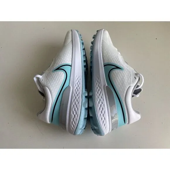 Nike Infinity Pro 2 Golf Shoe White Blue Spikeless DM8449-114 Men’s Sz 9.5 Wide