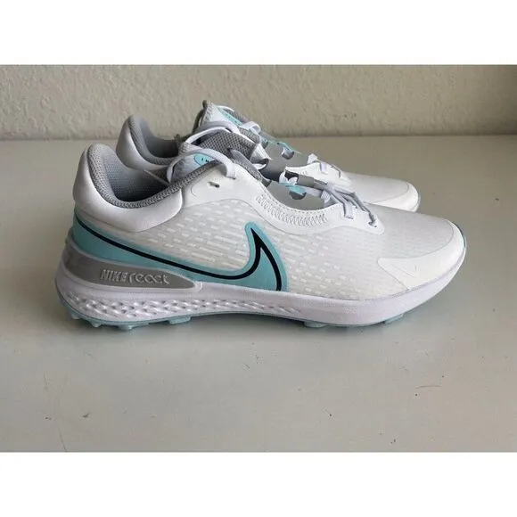 Nike Infinity Pro 2 Golf Shoe White Blue Spikeless DM8449-114 Men’s Sz 9.5 Wide