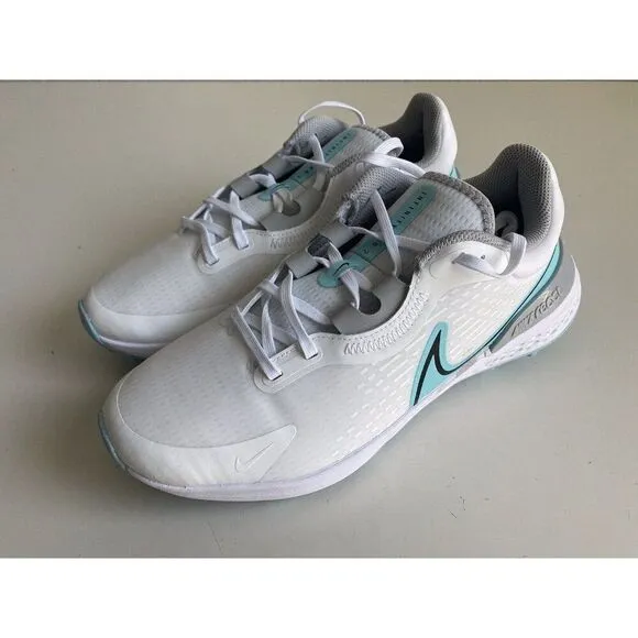 Nike Infinity Pro 2 Golf Shoe White Blue Spikeless DM8449-114 Men’s Sz 9.5 Wide
